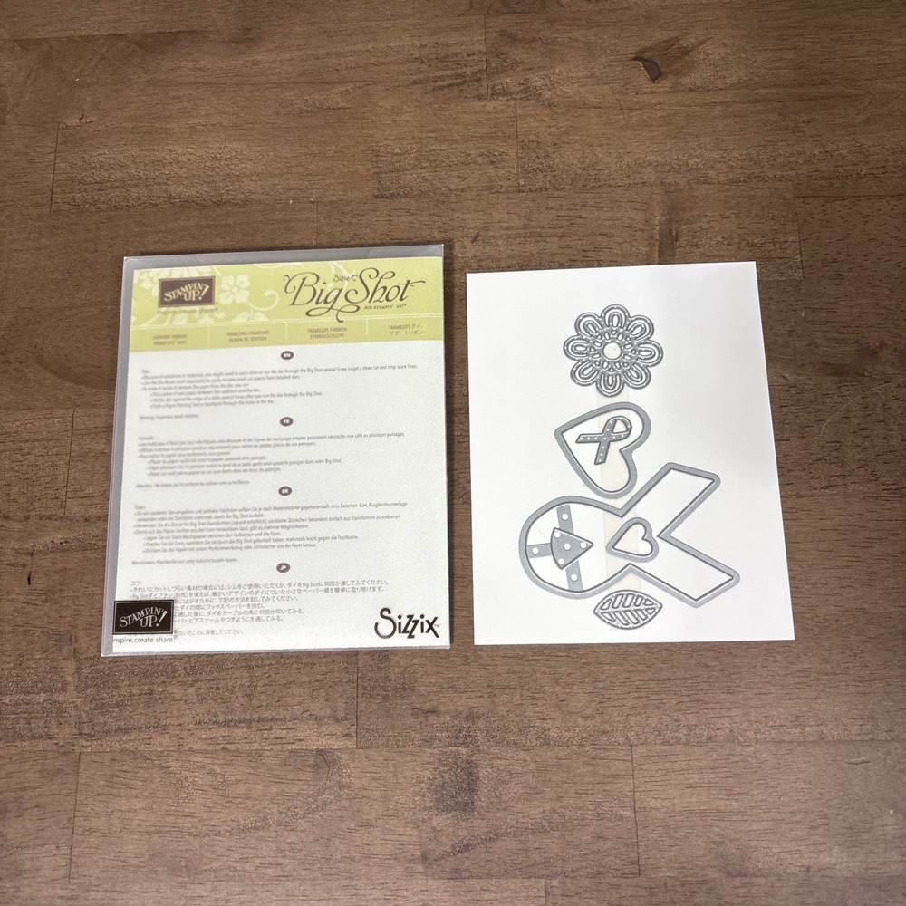 Stampin' Up! Support Ribbon Framelits Dies 143749 Awareness Cancer